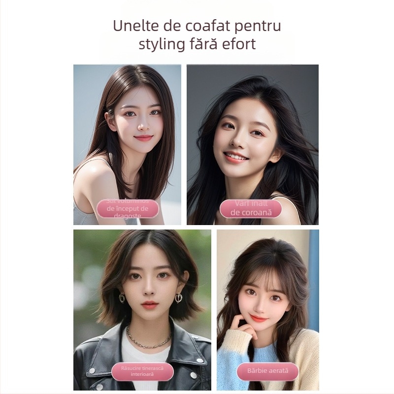 Pieptene fără fir pentru îndreptare și ondulare a părului, cu ioni negativi, USB încărcare, acoperire ceramică, 3 trepte de temperatură, 35W