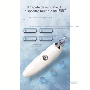 Dispozitiv electric pentru eliminarea acneei și a punctelor negre - instrument de curățare a porilor, reîncărcabil, pentru uz casnic