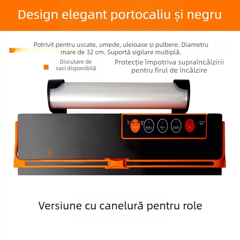 Mașină de vidat VGISAN/Huiqishang – pentru ceai și alimente, funcție sigilare, grosime peliculă 15–40 silk, control temperatură sub 100°C