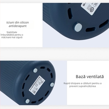 Melină portabilă multifuncțională pentru uz casnic, corp și cupă din oțel inoxidabil, capacitate sub 1 L, 2 lame, viteză 10000–19999 rpm, tensiune 111–240 V, complet automată, stil retro