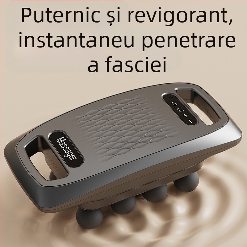 Masaj fascia gun pentru întreg corpul cu ecran LCD, motor cu peri, baterie încorporată 1200–2000 mAh, 6+ capete, zgomot sub 36 dB