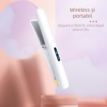 Ondulator și placă duală, fără fir, cu element de încălzire din turmalin ceramic, diametru 16–20 mm, 3 trepte de temperatură, stilizare în 1–2 minute