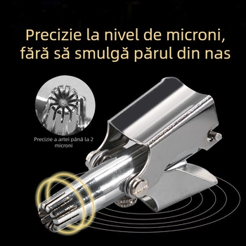 Trimmer manual pentru păr nazal – oțel inoxidabil, lavabil pentru întregul corp, fără baterie, aparat de ras și trimmer pentru nas