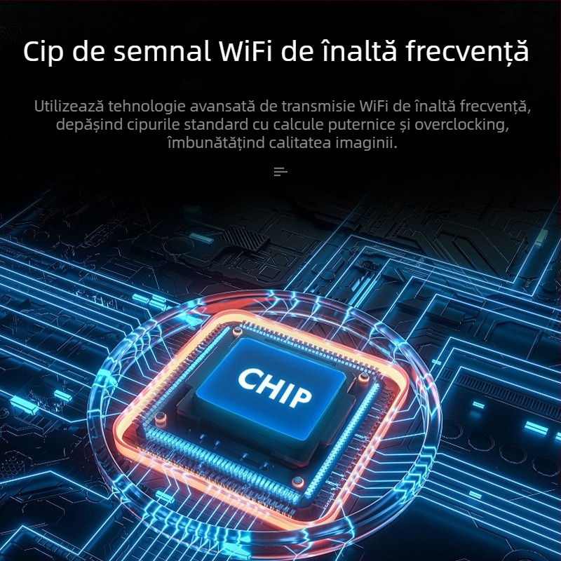 Cameră de supraveghere LED tip bec, fără fir, interior, 1080p, obiectiv 3.6 mm, vedere pe timp de noapte IR 5–30 m
