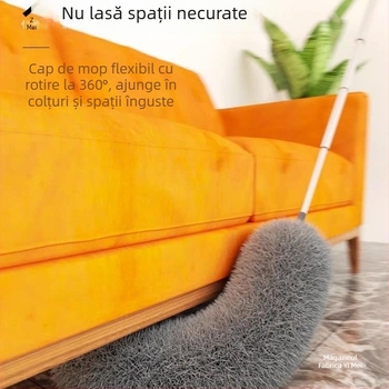 Perie de praf cu pene, eliminare electrostatică a prafului, tijă telescopică pentru curățarea tavanului și spațiilor greu accesibile