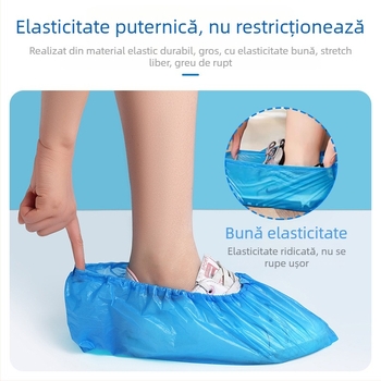 Coveruri de pantofi de unică folosință, îngroșate, anti-derapante, din PE impermeabile, 80 bucăți pe pachet