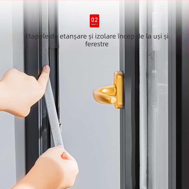 Bandă de etanșare pentru ferestre și uși — Kun deli, model 8x10, material EAV, etanșare împotriva prafului