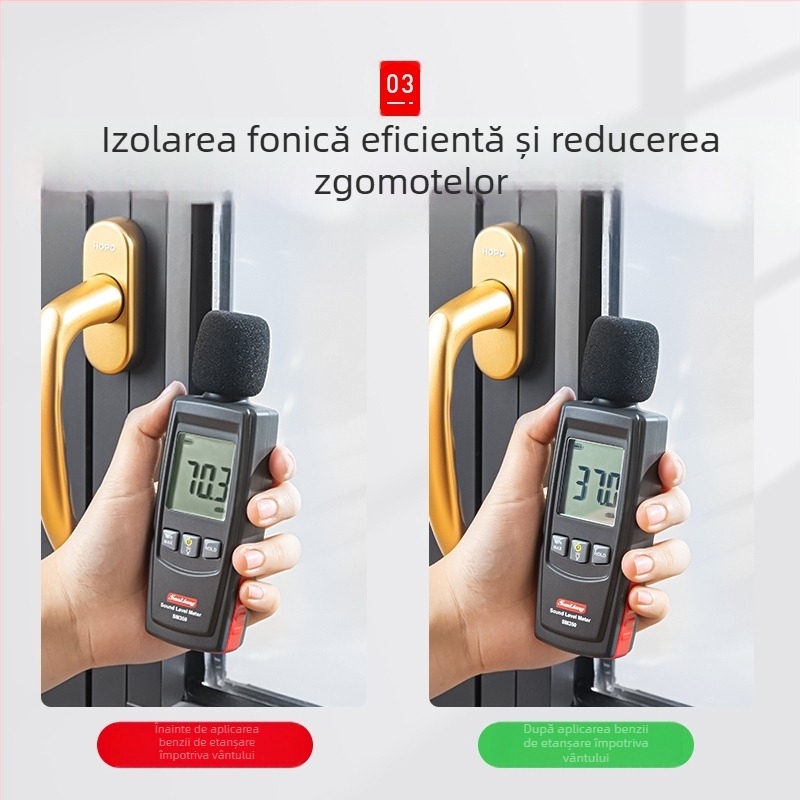 Bandă de etanșare pentru ferestre și uși — Kun deli, model 8x10, material EAV, etanșare împotriva prafului