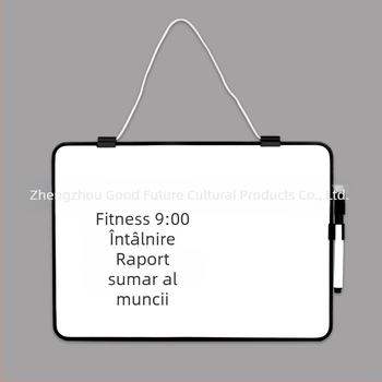 Tablă albă dublă fațetă din plastic, ștearsă, suprafață de scriere ne-magnetică, ajutor didactic personalizat pentru copii și elevi