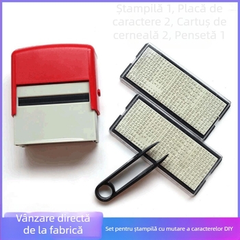 Z840 set de caractere mobile pentru imprimarea codurilor; plastic; retur de cerneală; caractere engleze cu placă dublă