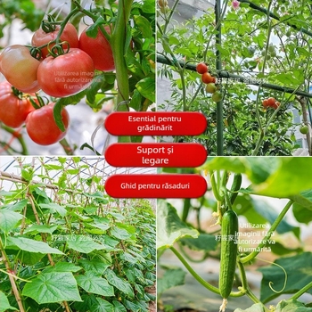 Sfoară de legare pentru grădină cu acoperire PVC, sârmă din fier, grosime 0.7 mm, utilizare universală, clasă rezistență la incendiu 1