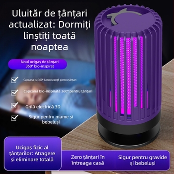 Lampă pentru țânțari cu șoc electric și lampă UV pentru interior, potrivită pentru 11–20 m², lampă ambientală