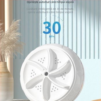 Mini mașină de spălat cu găleata pentru lenjerie intimă și șosete, curățare portabilă cu turbină, alimentare USB 5V, 30W, capacitate 901 ml