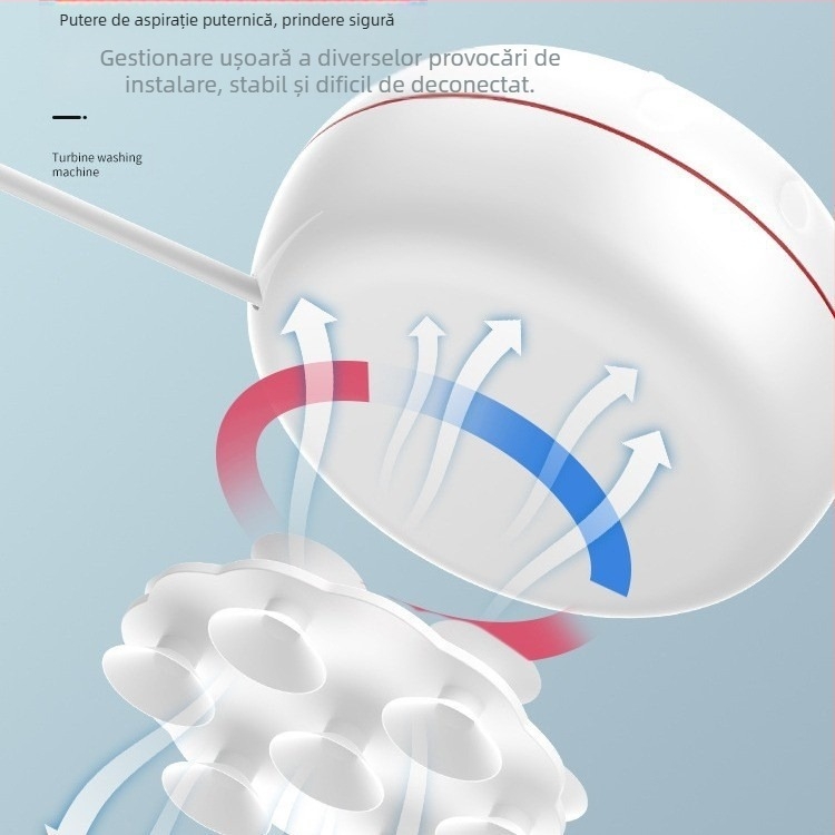 Mini mașină de spălat cu găleata pentru lenjerie intimă și șosete, curățare portabilă cu turbină, alimentare USB 5V, 30W, capacitate 901 ml