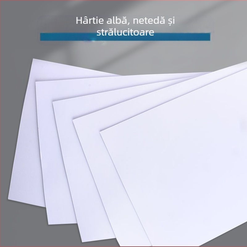 Hârtie A4 pentru imprimare, copiere și desen – 70–80 g, 100 coli, Celuloză din lemn, Procesare personalizabilă