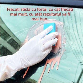 Qinfufu Pulbere pentru îndepărtarea filmului uleios de pe parbrizul frontal al mașinii – formulă oxidativă, prelucrare personalizabilă, valabilitate 3 ani