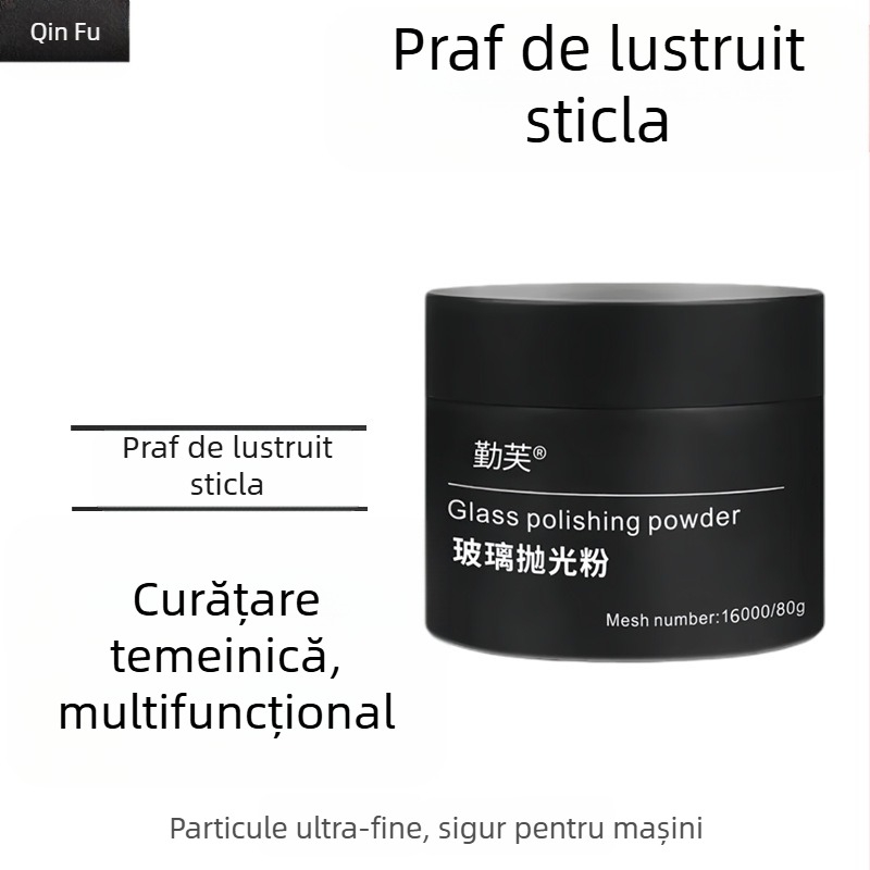 Qinfufu Pulbere pentru îndepărtarea filmului uleios de pe parbrizul frontal al mașinii – formulă oxidativă, prelucrare personalizabilă, valabilitate 3 ani