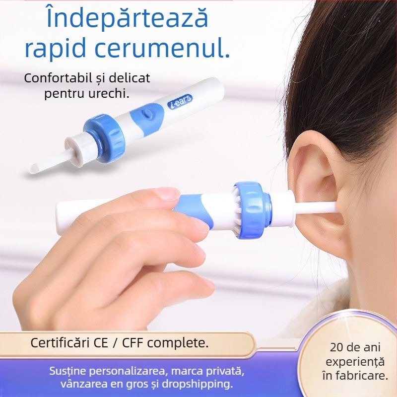 Curățitor Automat pentru urechi, Lopată de urechi fără lumină, Material ABS, Brand Independent, Ambalaj 120 bucăți