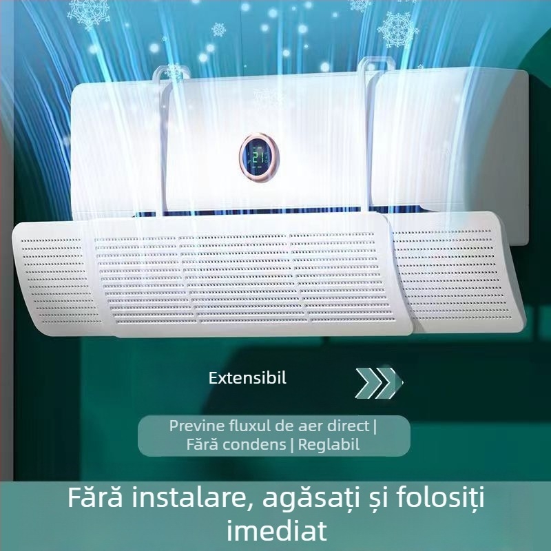 Paravan de aer pentru aer condiționat, design telescopic trei în unu, extensibil, model SY5414