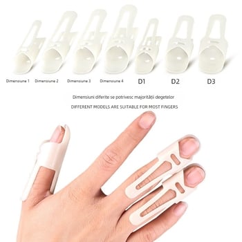 Șină deget cu suport pentru flexia articulației — manșetă protectoare din plastic pentru adulți