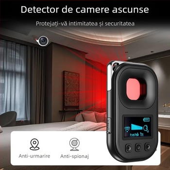 Detector camere T03 – Detektor wireless, Distanța de operare 10, Tensiune 5V, Modul alarmă: Răspuns