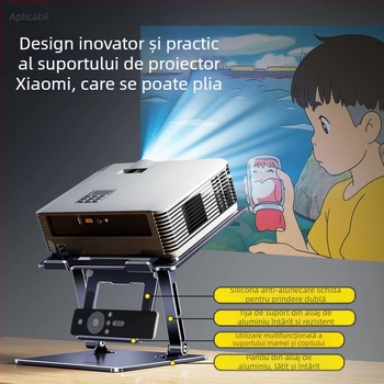 Suport universal din oțel carbon pentru proiector, laptop și tabletă | pliabil, model LS-638 | compatibil cu notebook-uri până la 17 inchi | greutate 1,3 kg