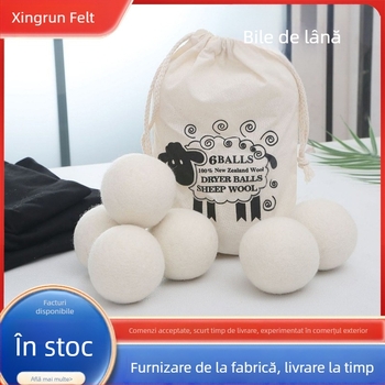 Bile de lână pentru uscător, pentru mașina de spălat, set 6 bucăți, pentru uz casnic și comercial