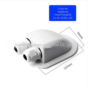 Cutie de conexiuni impermeabilă pentru RV, fără găuri, cu două găuri, ABS, turnare prin injecție, model ING-ABS-CEB/2W