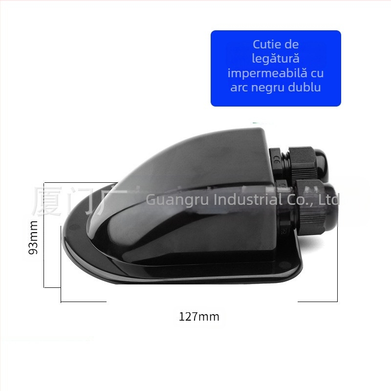 Cutie de conexiuni impermeabilă pentru RV, fără găuri, cu două găuri, ABS, turnare prin injecție, model ING-ABS-CEB/2W