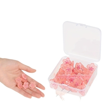 Pinuri de perete cu design de cireș în floare, model gg6632, din plastic, ambalare în cutie, I-forma de vârf