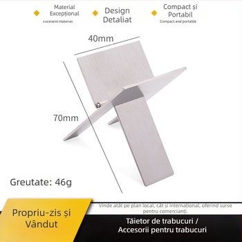Suport pentru țigări din oțel inoxidabil, pliabil, design simplu și portabil