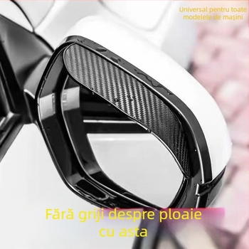 Protecție universală pentru oglinda retrovizoare împotriva ploilor (PVC, montaj adeziv, 1 pereche, compatibilitate generală)