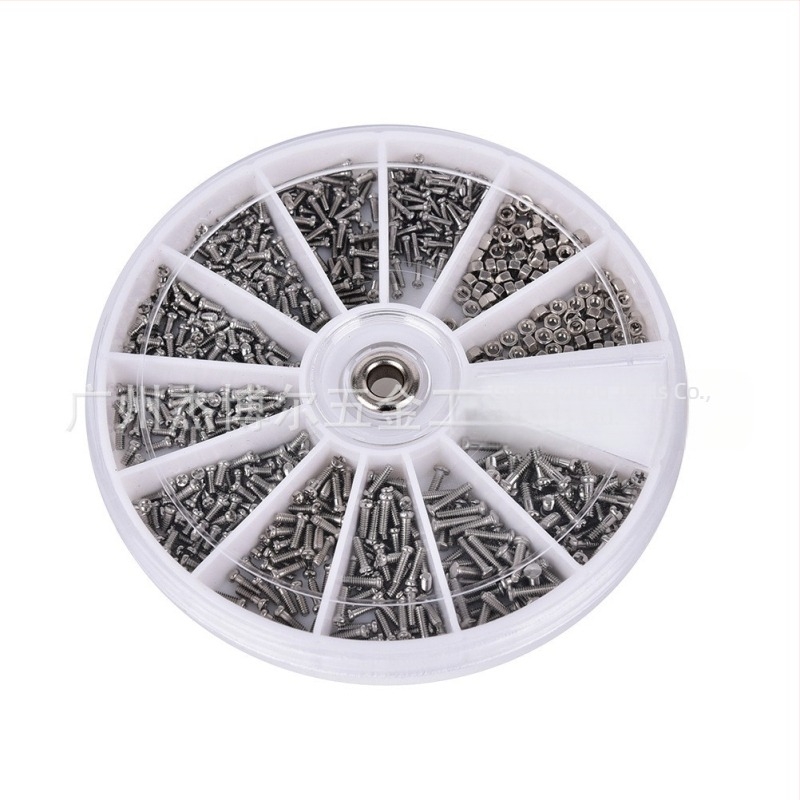 Șuruburi pentru ochelari din oțel inoxidabil, model JBE010781, pentru înot, schi, alpinism, călătorii și birou.