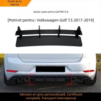 Spoiler spate pentru VW Golf Mk7.5R (2017–2019), ABS, montaj la marginea din spate, model: rear air knife, AMP-Z