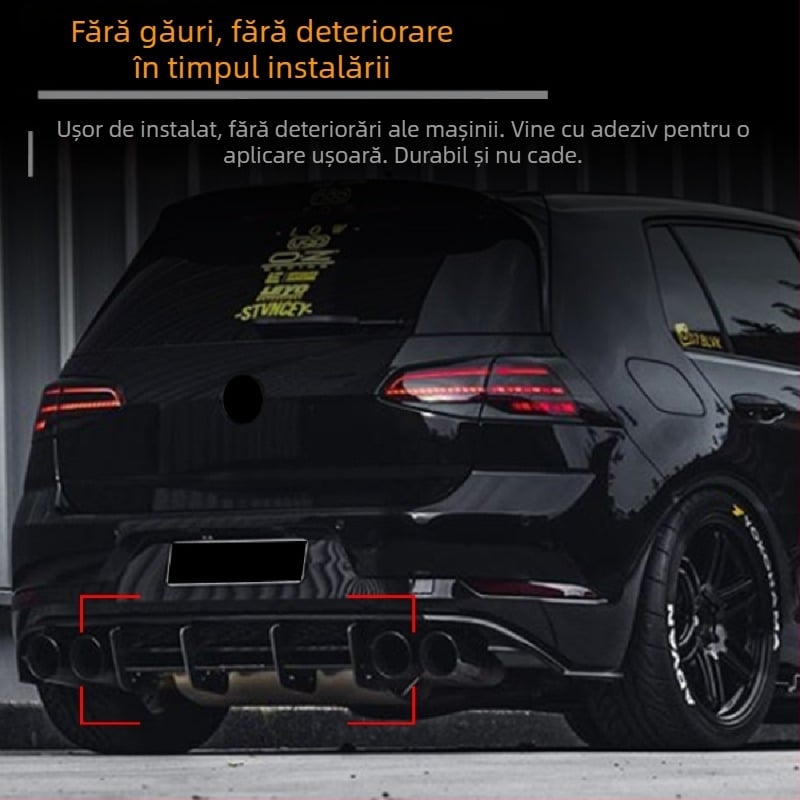 Spoiler spate pentru VW Golf Mk7.5R (2017–2019), ABS, montaj la marginea din spate, model: rear air knife, AMP-Z