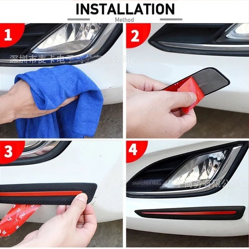 Bandă din silicon pentru bara auto, față și spate, tip bandă de protecție, universal, origine Shenzhen, model Bumper bumper strip