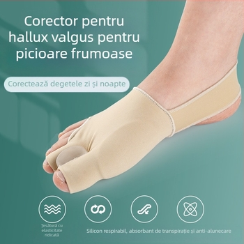 Separator pentru hallux valgus la degetul mare | Material SEBS + țesătură din nailon | Model îmbunătățit pentru utilizare zilnică | Potrivit pentru toate sezoanele | Mai Le Kang