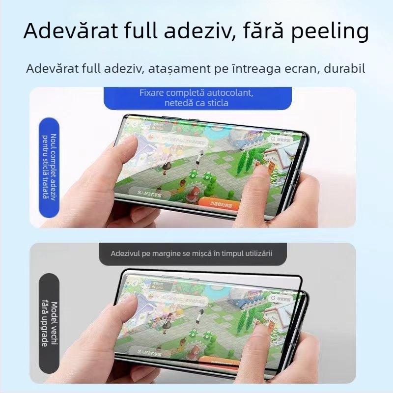 OnePlus 13 protecție ecran din sticlă temperată, adeziv complet, curbată, HD, rezistentă la șocuri