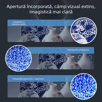 APEXEL Microscop de mână MS120 pentru identificarea pietrelor prețioase – mărire HD, compatibil cu telefon mobil