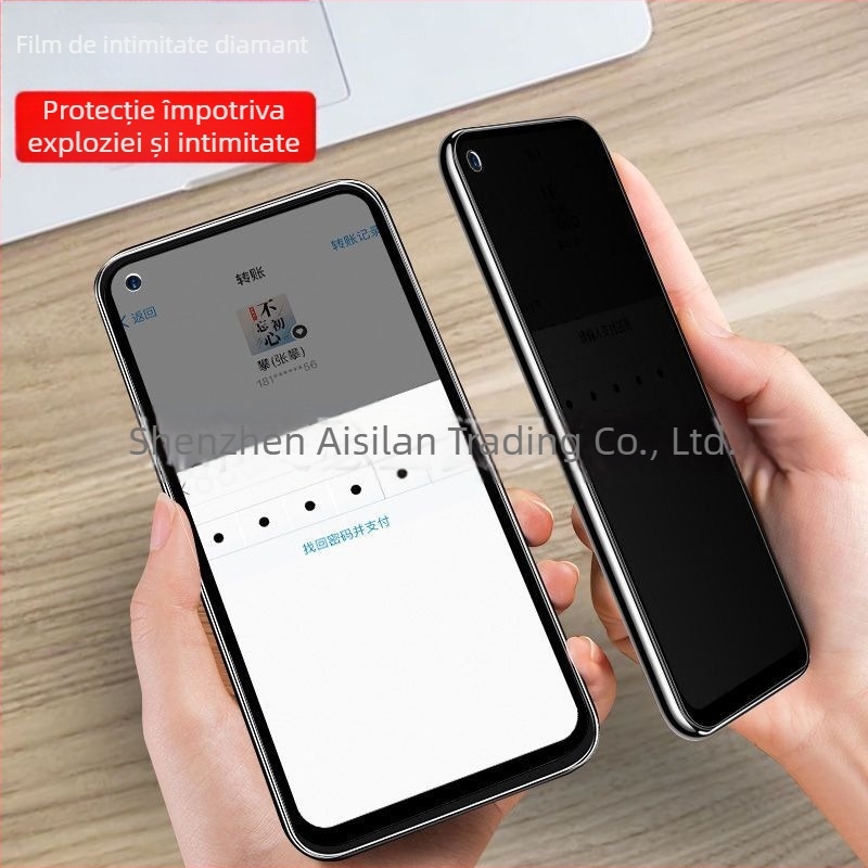 Protector de ecran din sticlă temperată pentru Galaxy A15 5G, protecție pentru intimitate