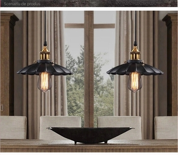 Candelabru retro din fier - Lampă incandescentă, înălțime reglabilă, cu o singură sursă de lumină, 220V