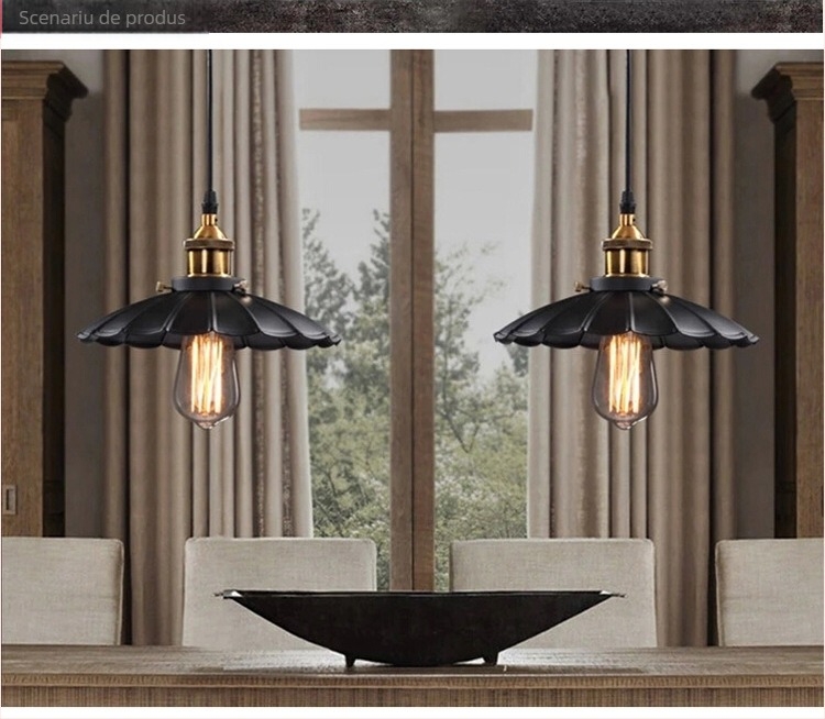 Candelabru retro din fier - Lampă incandescentă, înălțime reglabilă, cu o singură sursă de lumină, 220V