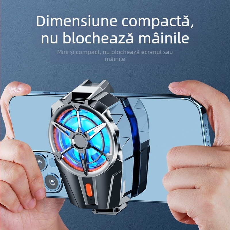 Cooler USB pentru telefonul mobil X52 — clip de spate portabil, carcasă ABS, 82 g, model X52