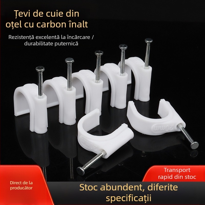 LTS Cuie din nylon pentru cabluri și clipsuri – utilizare în interior, forme rotunde și pătrate