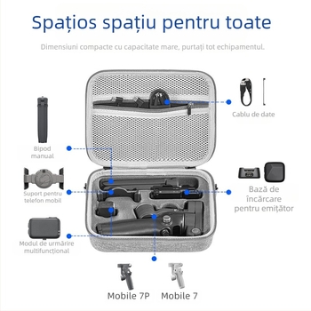 Geantă de depozitare STARTRC pentru DJI OM7/OM7 Pro, din nylon, fără logo