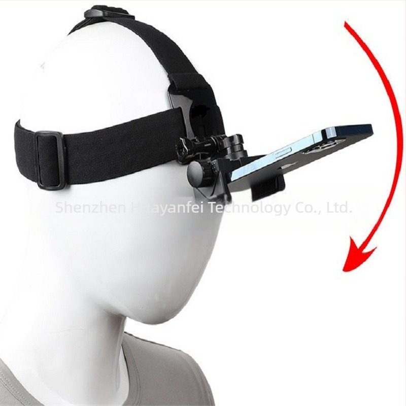 Kit GoPro pentru cap pentru cameră de acțiune, 4 în 1, cu clips pentru telefon, din PC și nailon