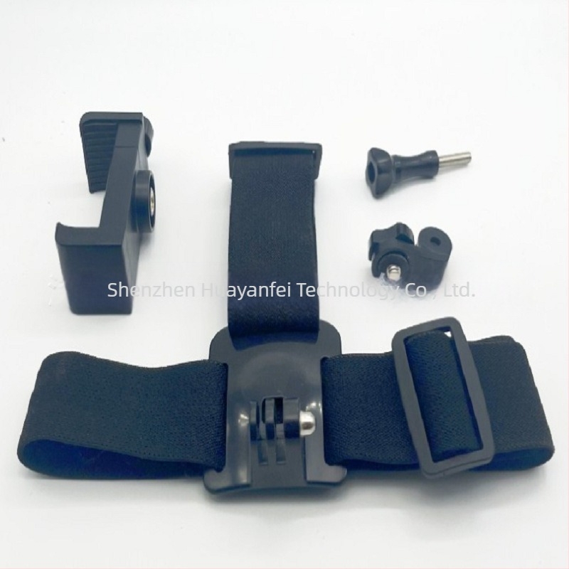 Kit GoPro pentru cap pentru cameră de acțiune, 4 în 1, cu clips pentru telefon, din PC și nailon