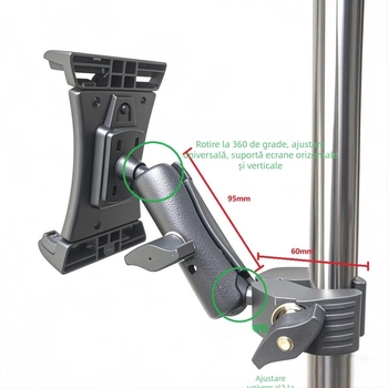 Suport pentru tabletă PB-0003 – pliabil, greutate 400 g, prelucrare OEM