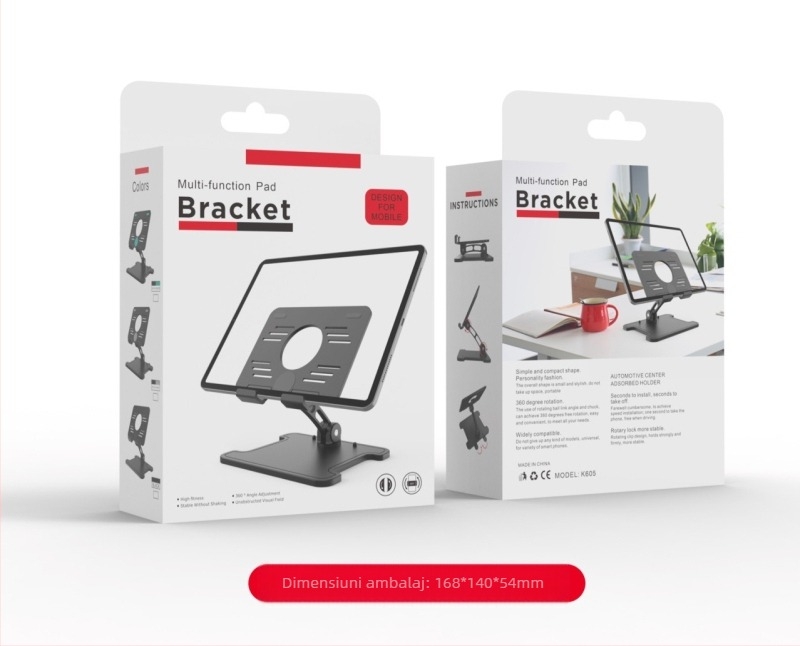 Vono Star K605 suport pliabil pentru tablete, compatibil cu iPad și iPhone, greutate 166 g