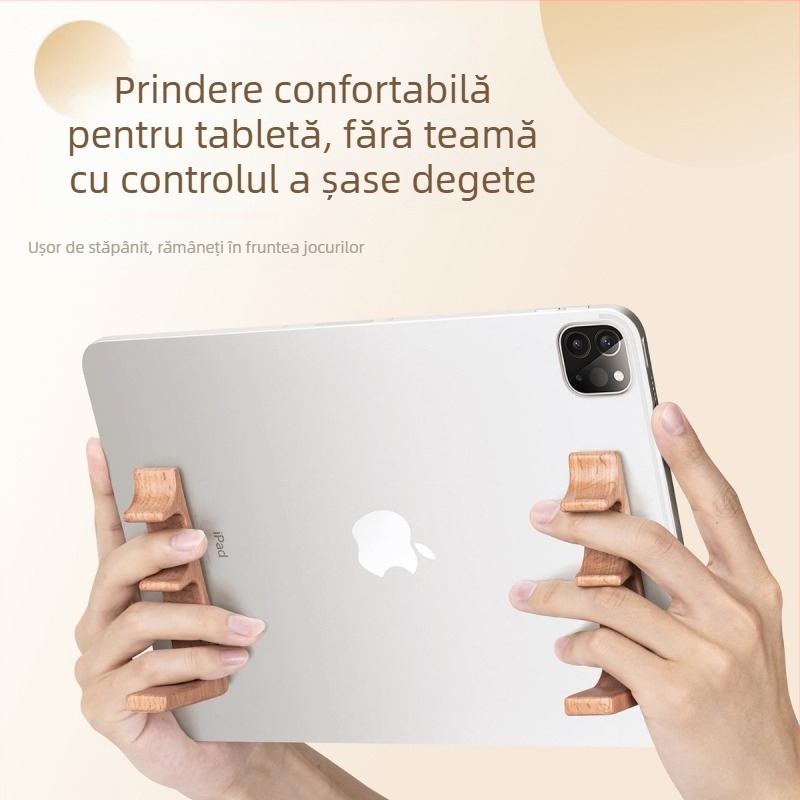 Lei Jue mâner din silicon pentru tabletă, pentru jocuri mobile, compatibil cu iPad Pro – suport pentru deget